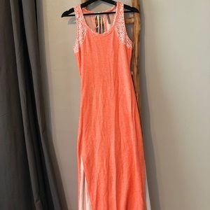 Orange maxi dress